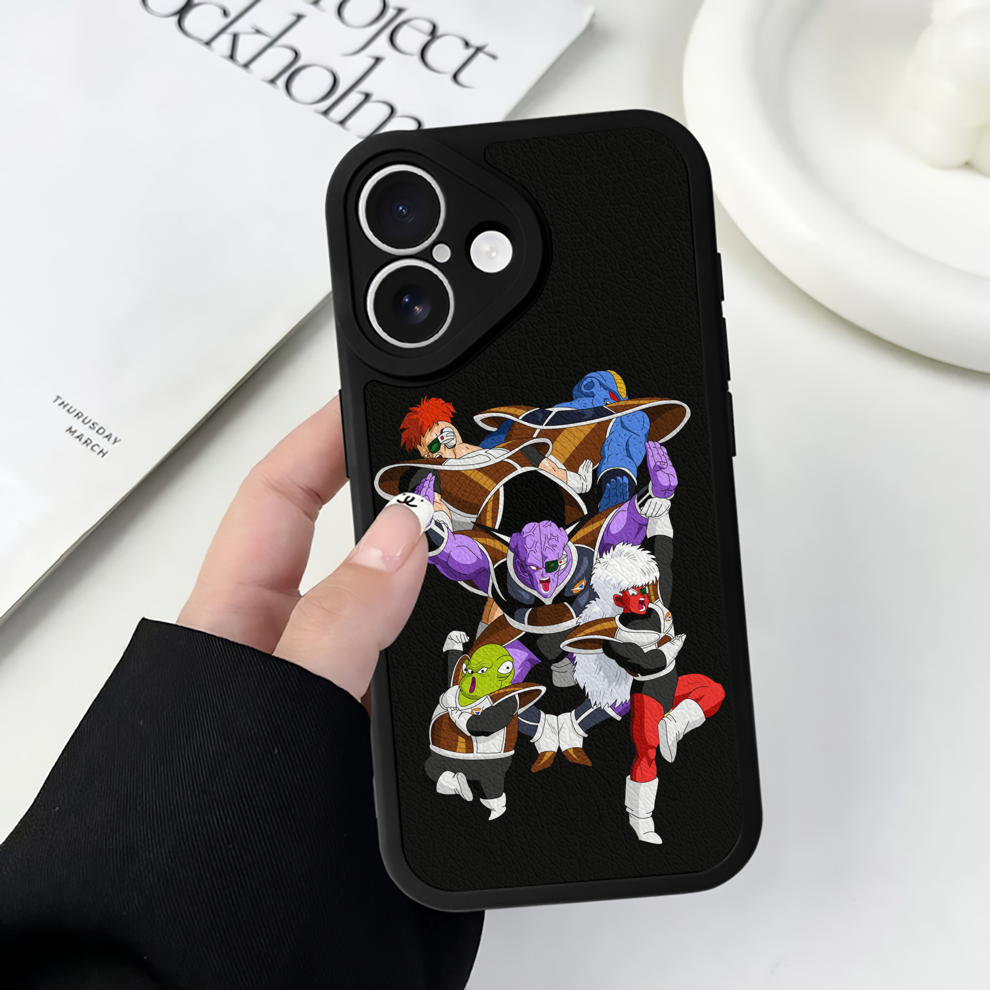 （画像用） ドラゴンボール DRAGON BALL 【iPhone 16シリーズ対応】シリコンスマホケース（レザー調） 材質：シリコン
